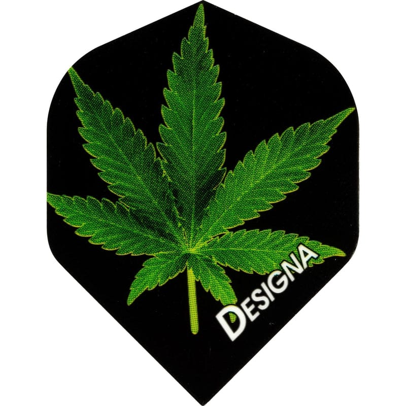 Flights - Designa - Extra Strong - Std - Cannabis Leaf Black