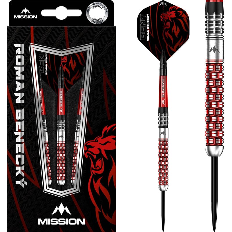 Darts - Mission - Roman Benecky Darts - Black & Red