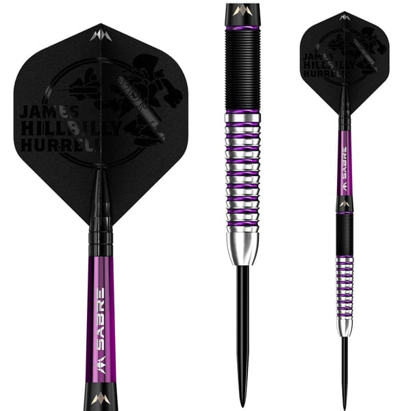 Darts - Mission - James Hurrell Darts - Hillbilly - Black & Purple