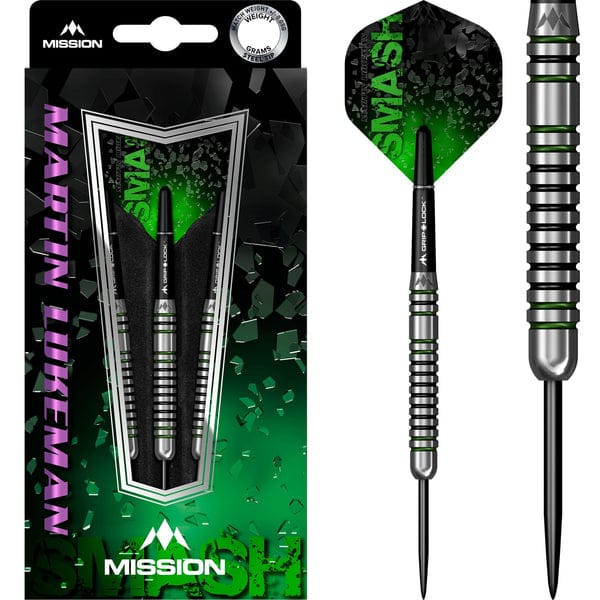 Darts - Mission - Martin Lukeman Darts - Black & Green