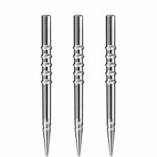 Dart Points - Harrows - Ridge - Steel Tip Machined Points - 35mm - Silver