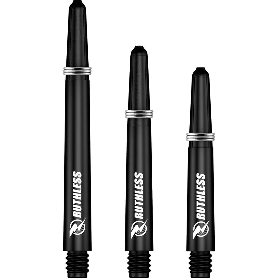 Shafts -Ruthless Deflectagrip Plus Dart Shaft - Stems - Black