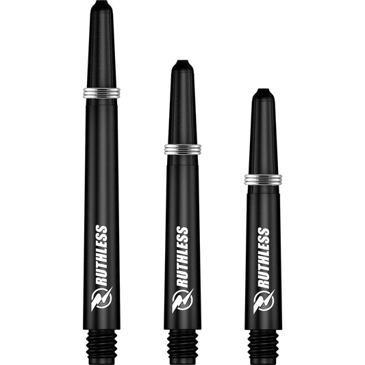 Shafts -Ruthless Deflectagrip Plus Dart Shaft - Stems - Black