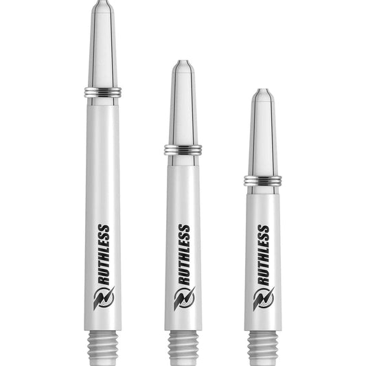 Shafts -Ruthless Deflectagrip Plus Dart Shaft - Stems - White