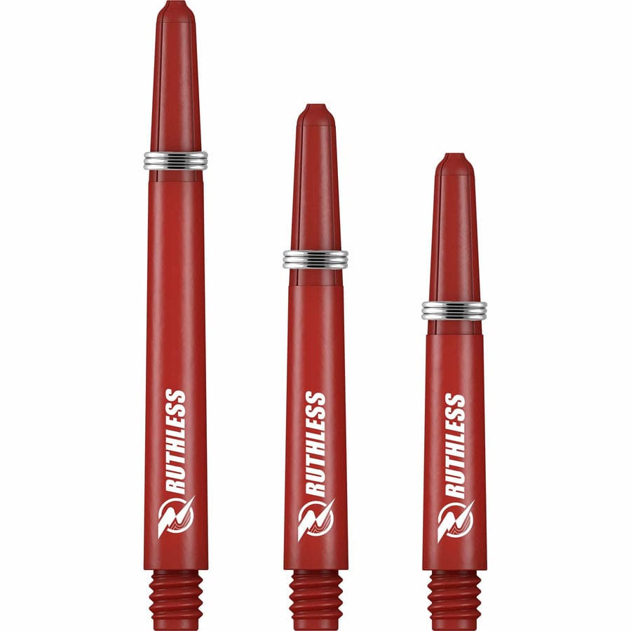 Shafts -Ruthless Deflectagrip Plus Dart Shaft - Stems - Red