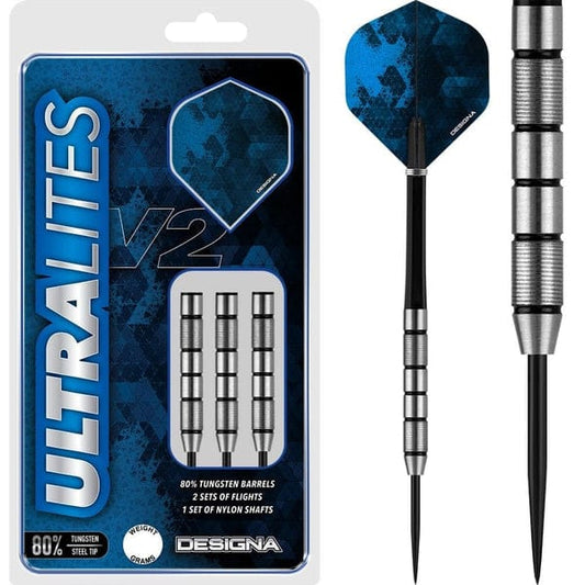 Darts - Designa - Ultralites V2 - M1 - Twin Micro Grip - 18g