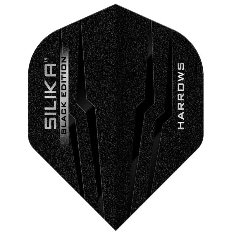 Harrows - Flights - Silika - Tough Crystaline Coated - No2 - Solid - Black Edition