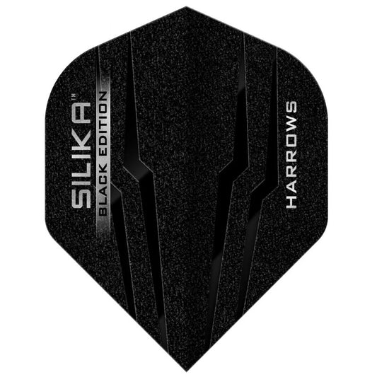 Harrows - Flights - Silika - Tough Crystaline Coated - No2 - Solid - Black Edition