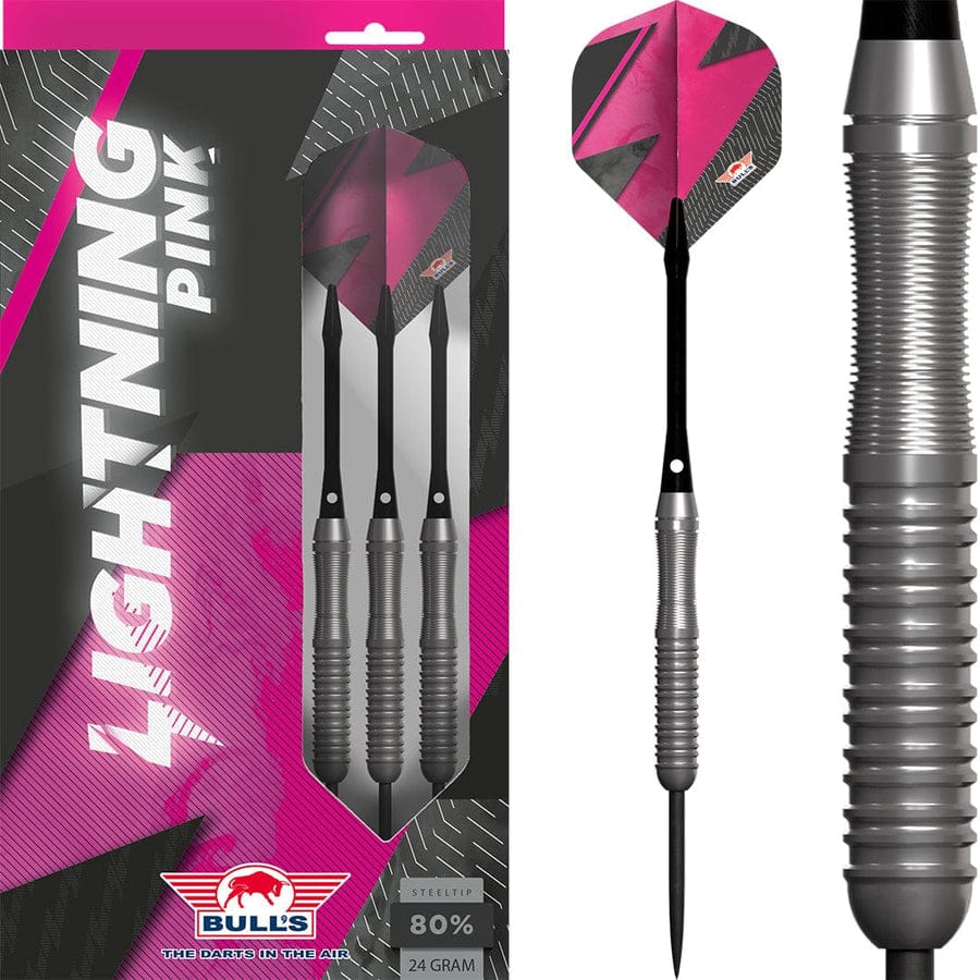 Darts - Bulls - Lightning Pink Darts - Steel Tip