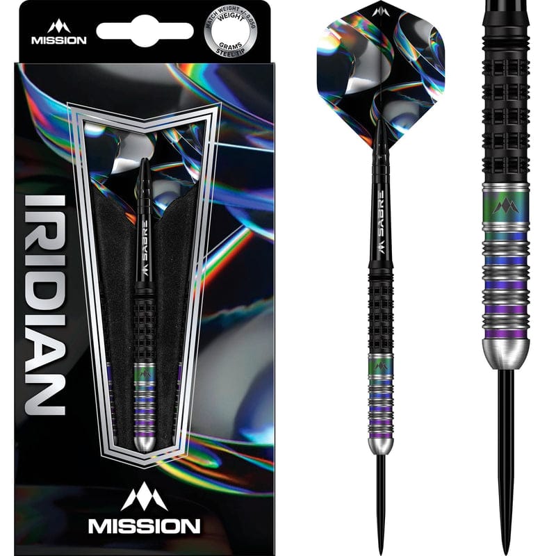 Darts - Mission - Iridian Darts  - Black & Coral PVD - 22g