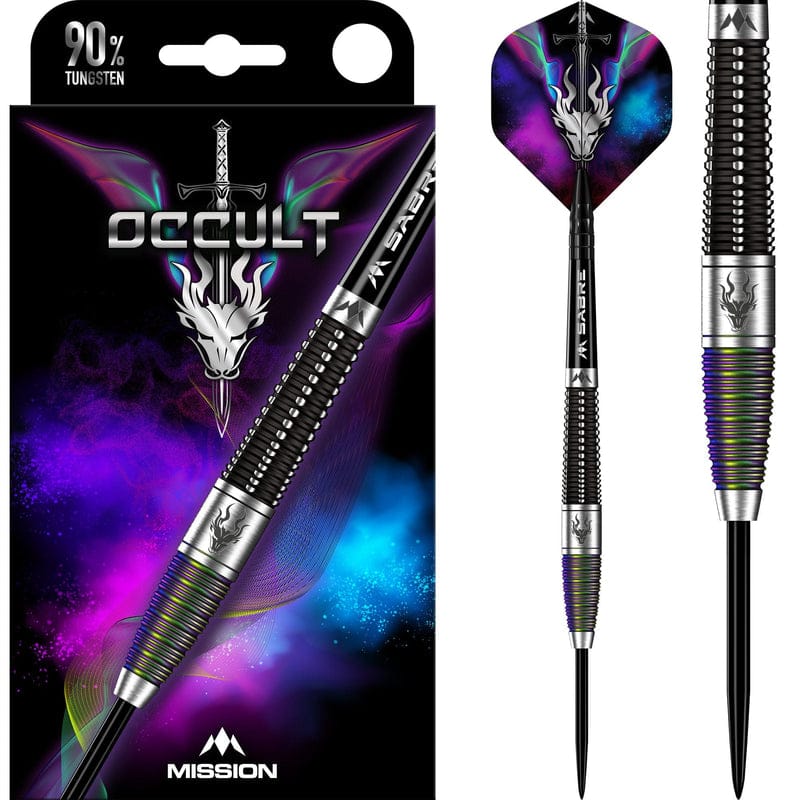 Darts - Mission - Occult Darts - Black & Coral