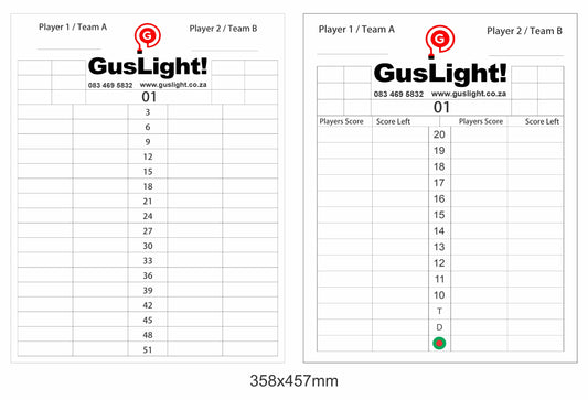Dartboards - Gus Lights - Score Board